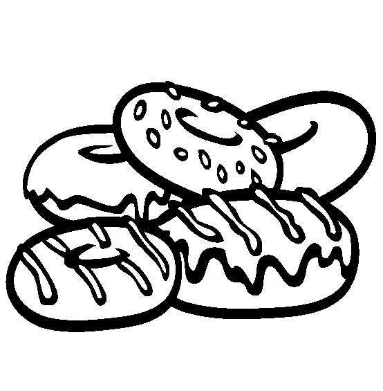 Desery, cukierki, słodycze kolorowanki